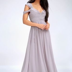 Light Grey Bridesmaids Dress